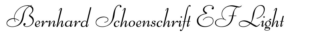 Bernhard Schoenschrift EF Light